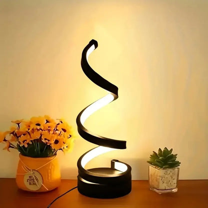 Led Spiral Table Lamp