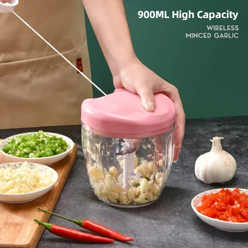 New Crusher Vegetable Onion Slicer Kitchen Cooking Accessories Manual Meat Grinder Garlic Chopper Grinding Garlic Press