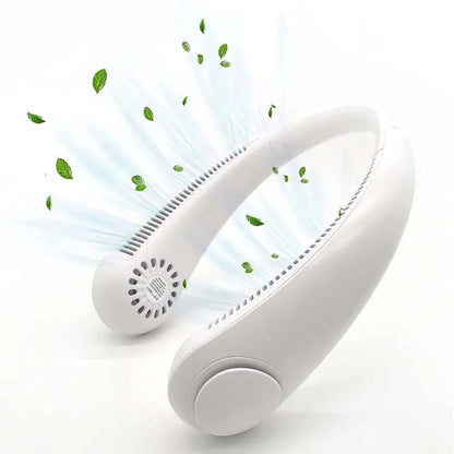 rechargeable portable neck fan 360* degree surroundings ( random colours)
