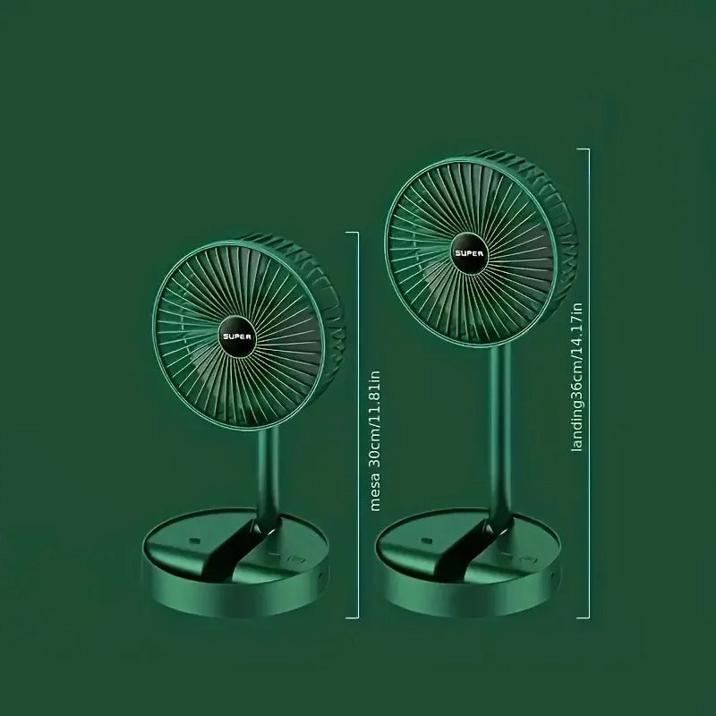 USB rechargeable mini fan Height foldable telescopic fan Electric stand fan