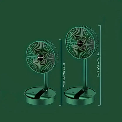 USB rechargeable mini fan Height foldable telescopic fan Electric stand fan