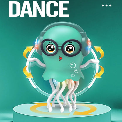 LED-powered, crawling, dancing jellyfish toy