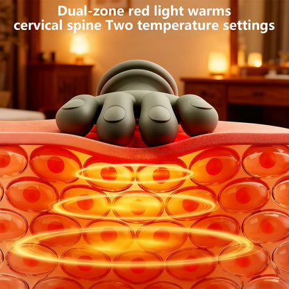 Heated neck and shoulder massager with 3 speed levels + free gift