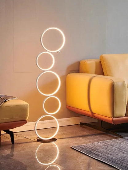 Nordic Modern LED Ring Shape floor lamp