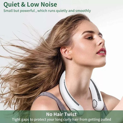 rechargeable portable neck fan 360* degree surroundings ( random colours)