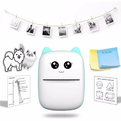 Mini portable thermal printer print photo bag thermal label printer 58 mm printing wireless Bluetooth Android iOS printers