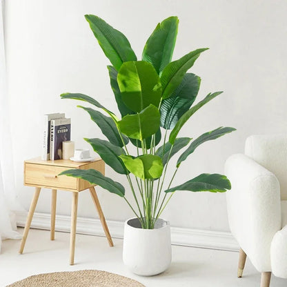 1 pcs Artificial Plants Large Tropical Palm Tree Fake Banana Plants Leaves Real Touch Plastic Monstera For Home Garden Party Decoration