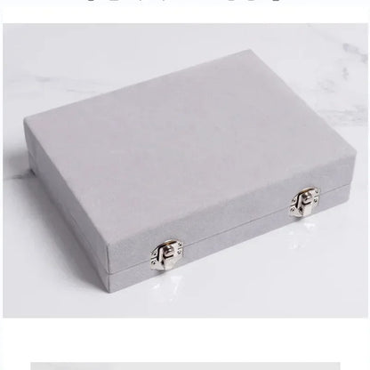 New velvet and glass jewelry storage box
