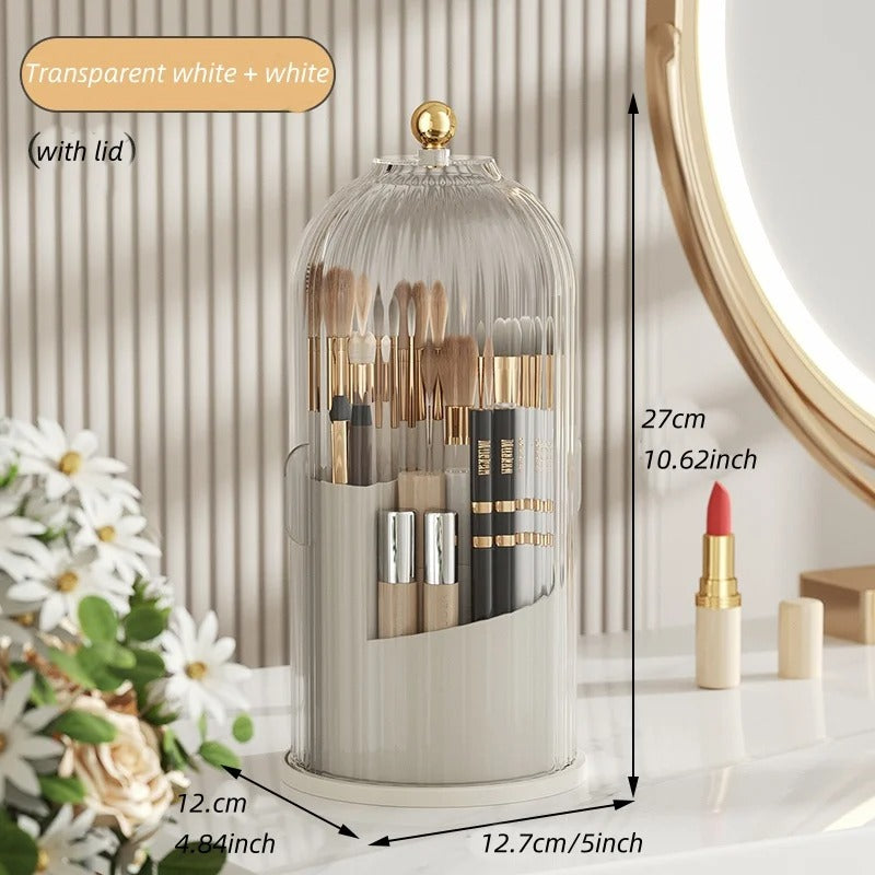360 Rotating Makeup Brush Storage Box