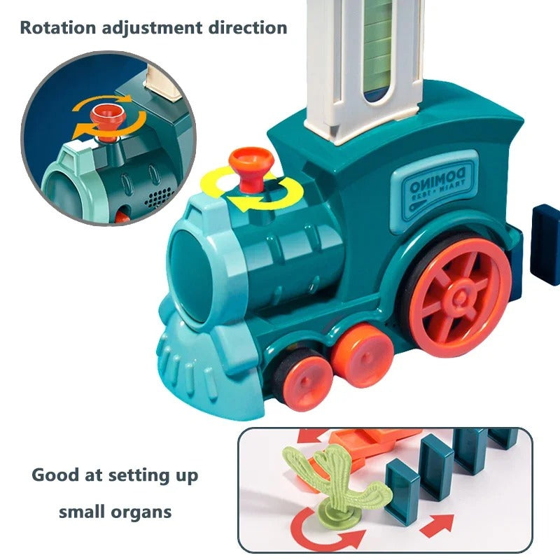 Automatic Domino Train Electric Domino Set Building Blocks Toy Educational Toy