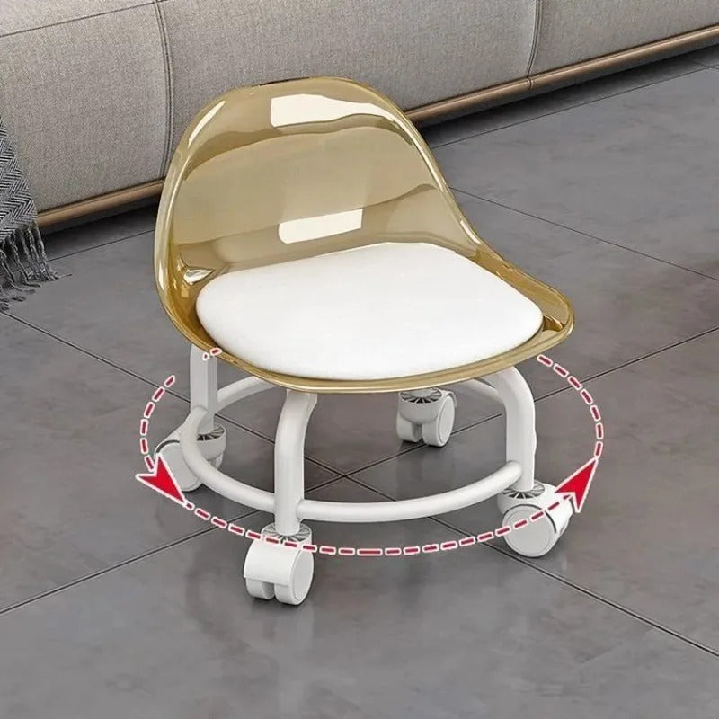 Acrylic moving stool for kids