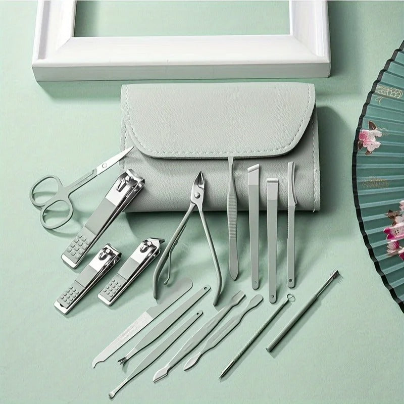 16-piece nail clipper and nail care set
