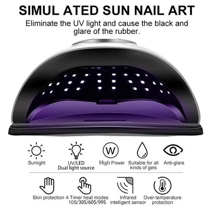 Big size nail dryer with mobile holder