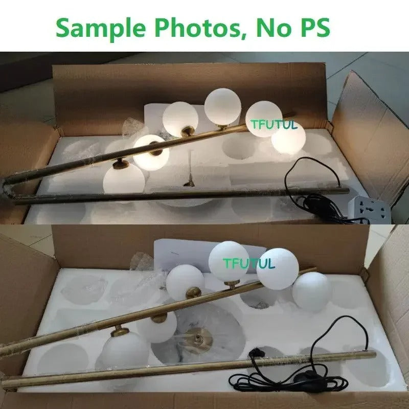 Modern LED curve ball floor lamp