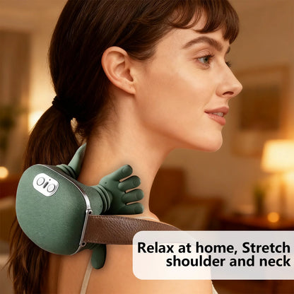 Heated neck and shoulder massager with 3 speed levels + free gift