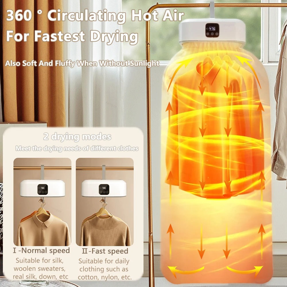 Portable clothes dryer