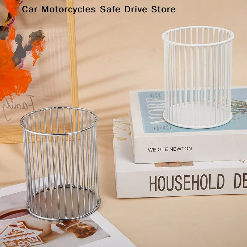 Chic Metallic Desk Organizers