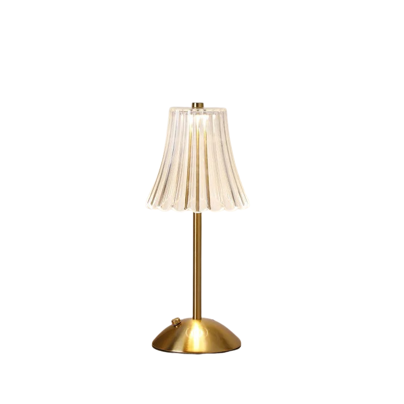 Sunset Lamp Retro Crystal Table Lamp LED Touch Sensor Postmodern Light Rechargeable Wireless Reading Lamp for Hotel Bar Decor