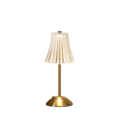 Sunset Lamp Retro Crystal Table Lamp LED Touch Sensor Postmodern Light Rechargeable Wireless Reading Lamp for Hotel Bar Decor