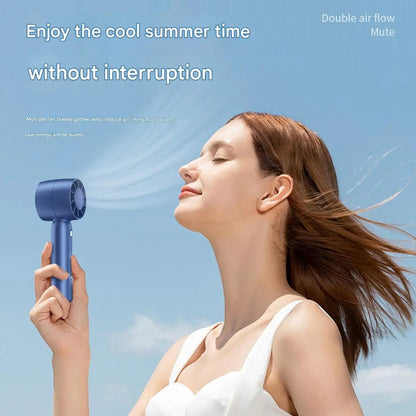 Turbo portable small fan USB charging mini portable lightweight outdoor desktop stand with long battery life