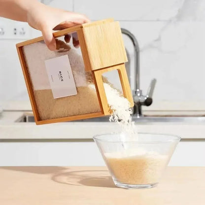 1 pc Bamboo Food Dispenser / storage for lentils