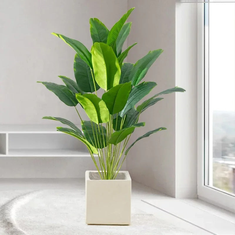 1 pcs Artificial Plants Large Tropical Palm Tree Fake Banana Plants Leaves Real Touch Plastic Monstera For Home Garden Party Decoration