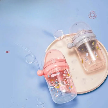 Water Bottles Children Whale Squirt Cup Dolphin Goldfish Prevent Falling Bottle Drinking Utensils Kitchen Dining Bar Home