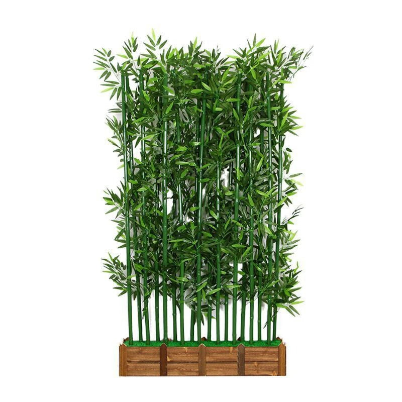 Simulation hotel partition window decoration indoor living room green plants potted plants bonsai artificial bamboo plants