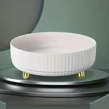 1 pc 360-degree rotating cosmetic storage box, large capacity makeup organizer, round plastic skincare product display case