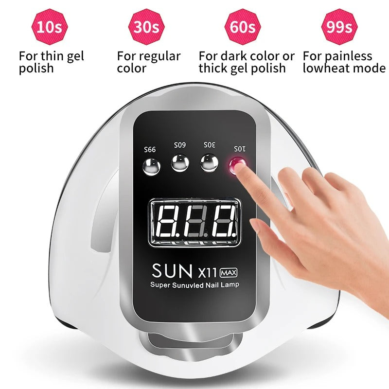 Big size nail dryer with mobile holder