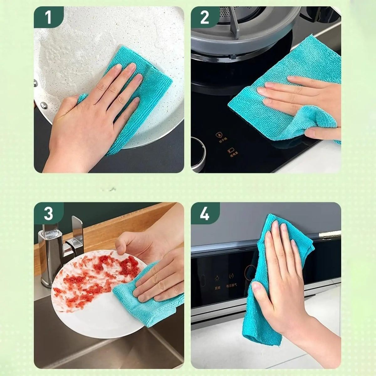 microfiber cleaning towels