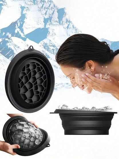 Foldable silicone ice bowl
