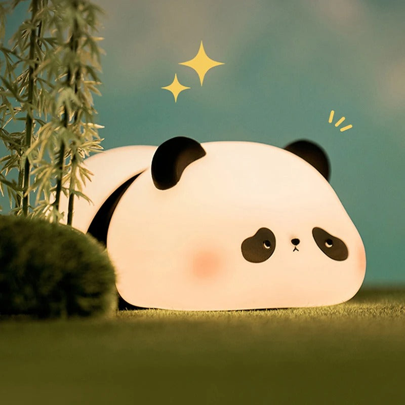 Rechargeable Sensor Touch Night Light Cute panda Silicone Lamp LED