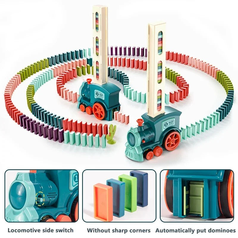 Automatic Domino Train Electric Domino Set Building Blocks Toy Educational Toy