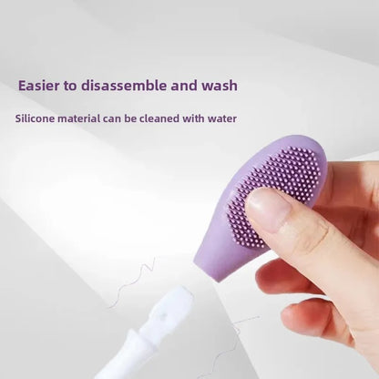 Double head silicone mask brush