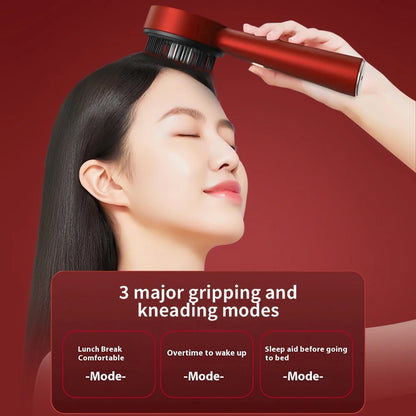 Electric Head Massager Hair Growth Comb Scalp Relaxation Massager 630nm Red Light Oil Applicator Anti-Hair Loss Hair Care Hairbrush