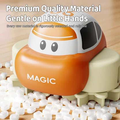 DIY Assemblable Variable Race Track Toy Car, Educational Electric Mini Car with Crystal Mud Track