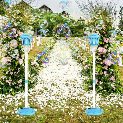 Street Lamp Electric Bubble Machine Automatic Bubble Blower with Lights