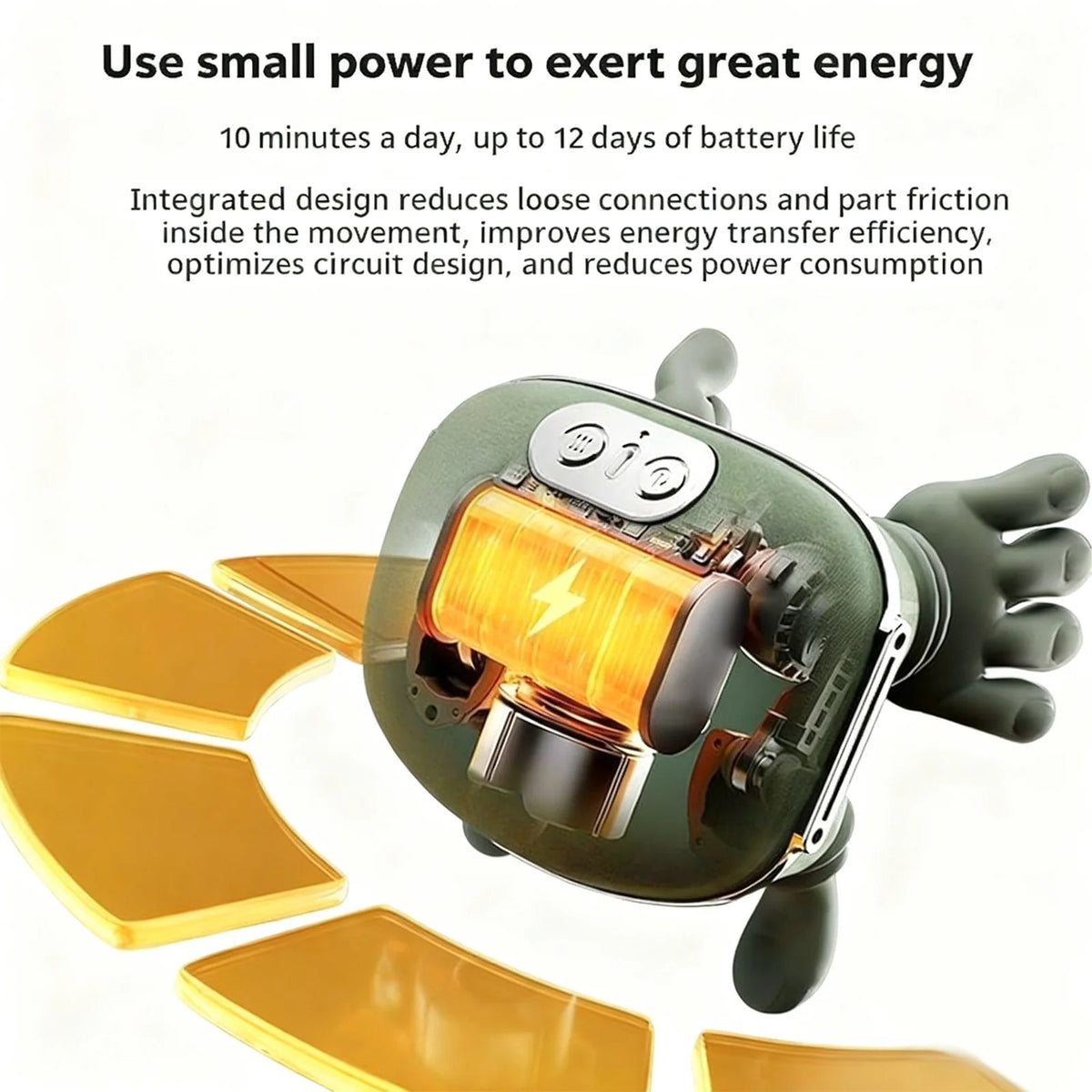 Heated neck and shoulder massager with 3 speed levels + free gift