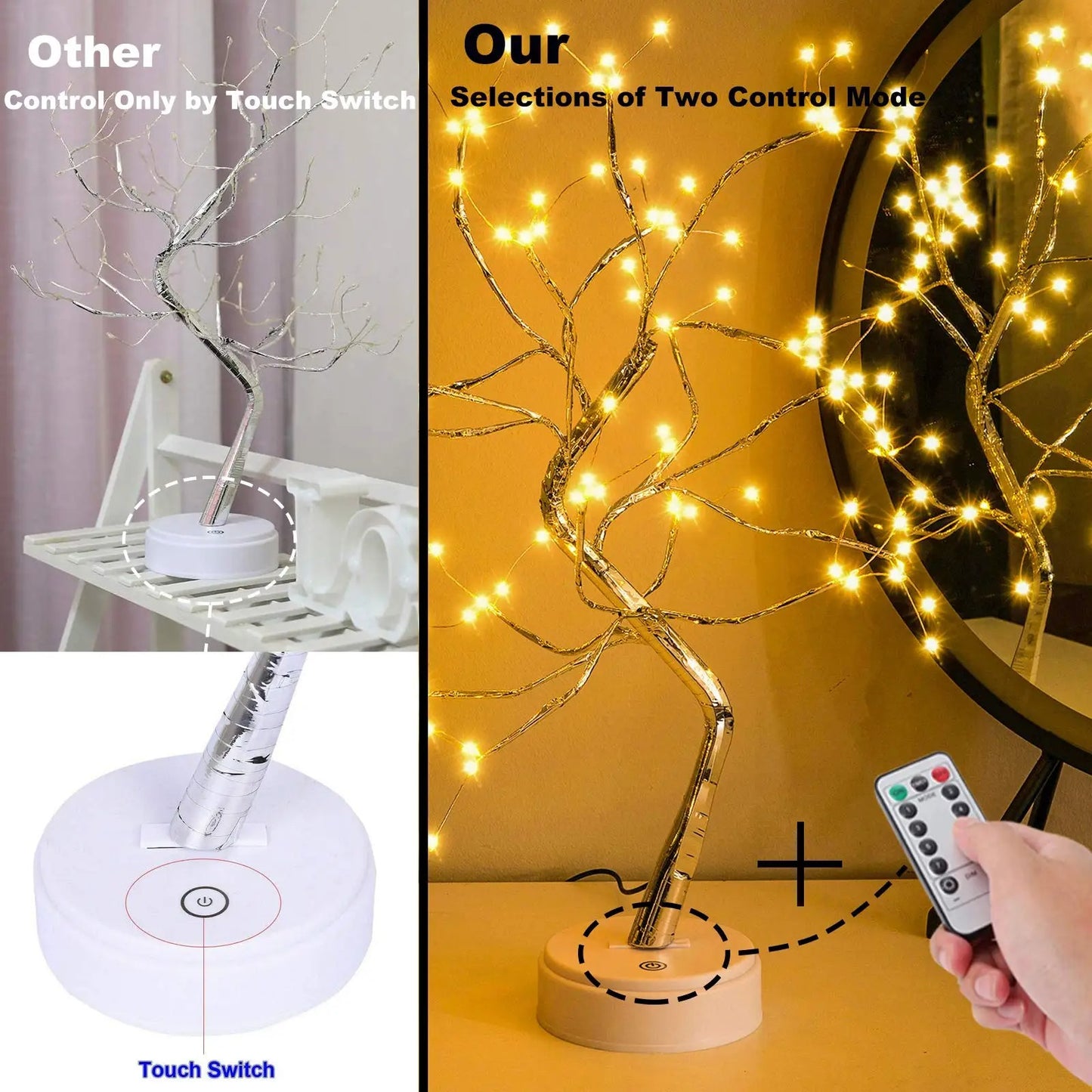 fairy sparkling tree led lamp