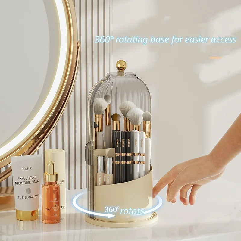 360 Rotating Makeup Brush Storage Box