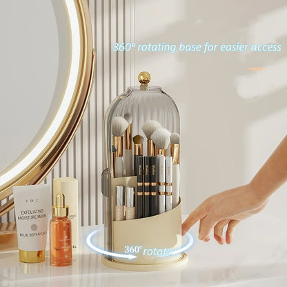 360 Rotating Makeup Brush Storage Box