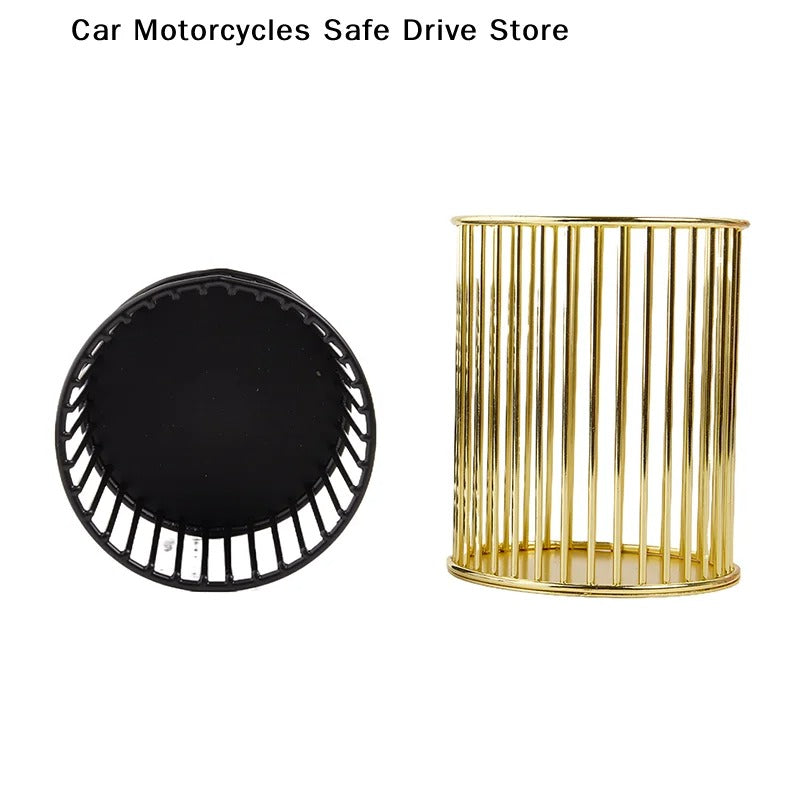 Chic Metallic Desk Organizers