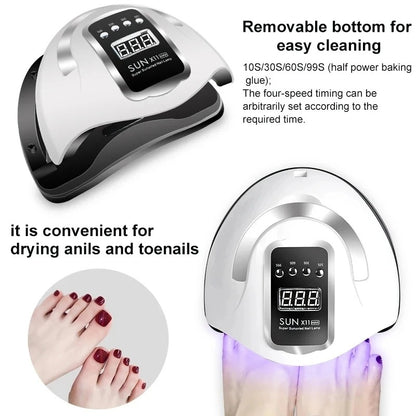 Big size nail dryer with mobile holder