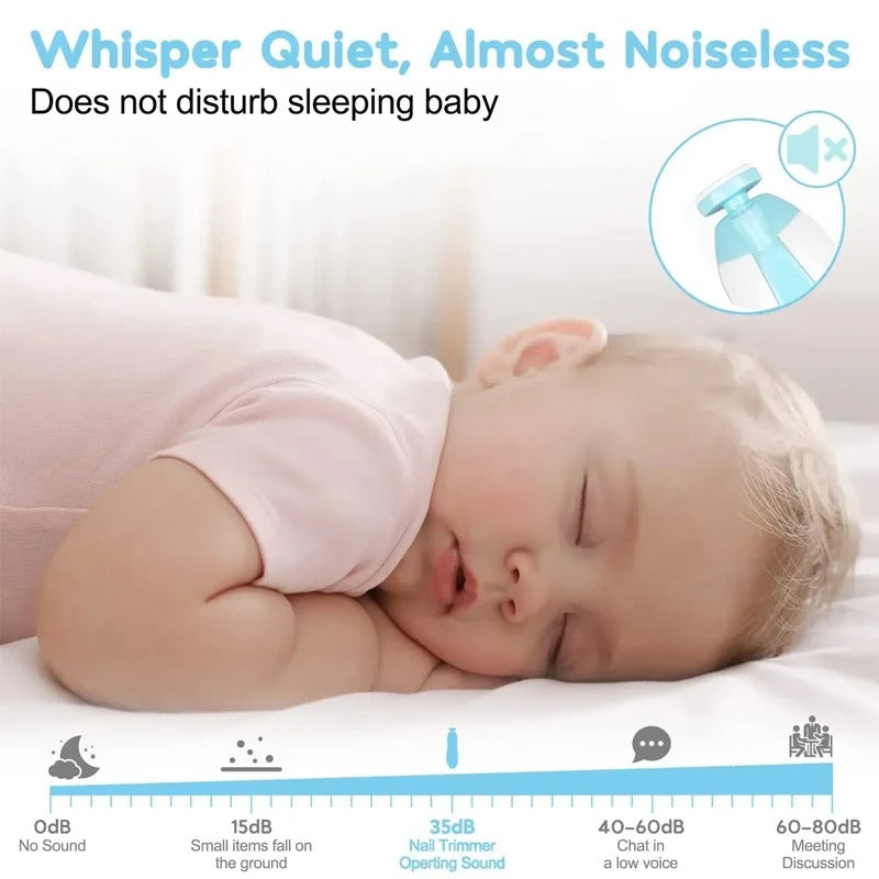 Electric anti-pinching nail grinder for newborns, baby nail cutter