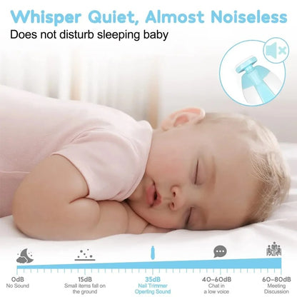 Electric anti-pinching nail grinder for newborns, baby nail cutter