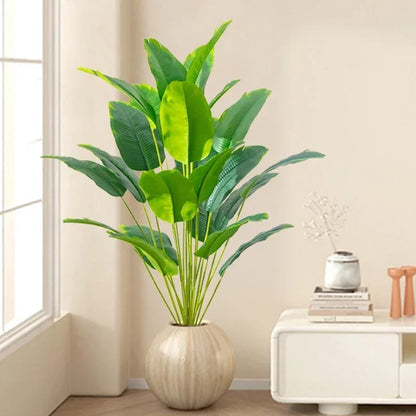 1 pcs Artificial Plants Large Tropical Palm Tree Fake Banana Plants Leaves Real Touch Plastic Monstera For Home Garden Party Decoration