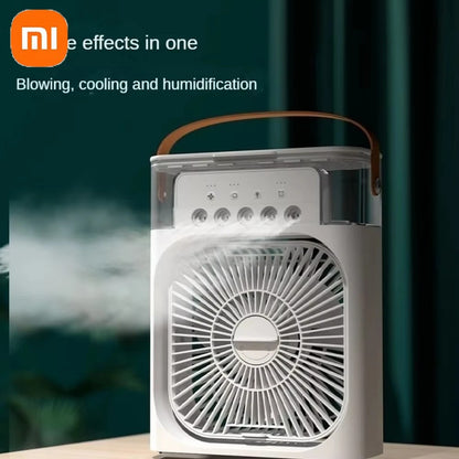 Xiaomi 3-in-1 portable fan, air conditioner, mini air cooler, LED night light, humidifier, fan for office and home