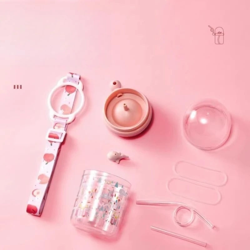 Water Bottles Children Whale Squirt Cup Dolphin Goldfish Prevent Falling Bottle Drinking Utensils Kitchen Dining Bar Home