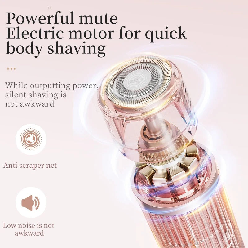 Electric shaver for women, waterproof bikini trimmer, facial shaver for underarms